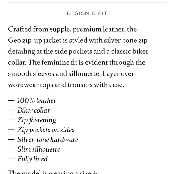 Reiss Geo leather biker jacket - Picture 9 of 17